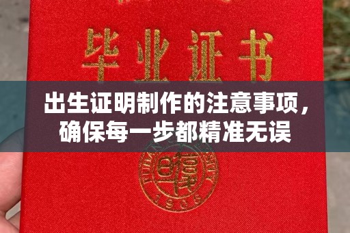 平溪出生证明制作的注意事项，确保每一步都精准无误