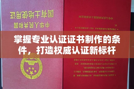 平溪掌握专业认证证书制作的条件，打造权威认证新标杆