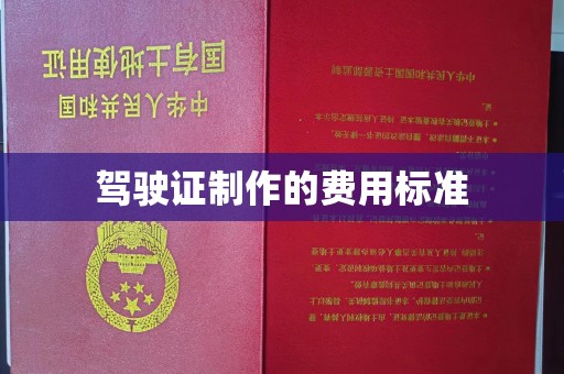 平溪驾驶证制作的费用标准