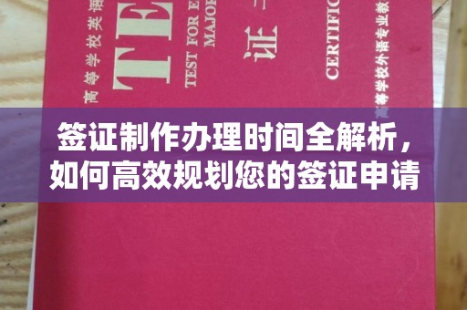 平溪签证制作办理时间全解析，如何高效规划您的签证申请流程